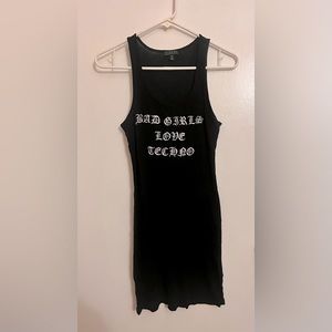 Bad girls love techno dress